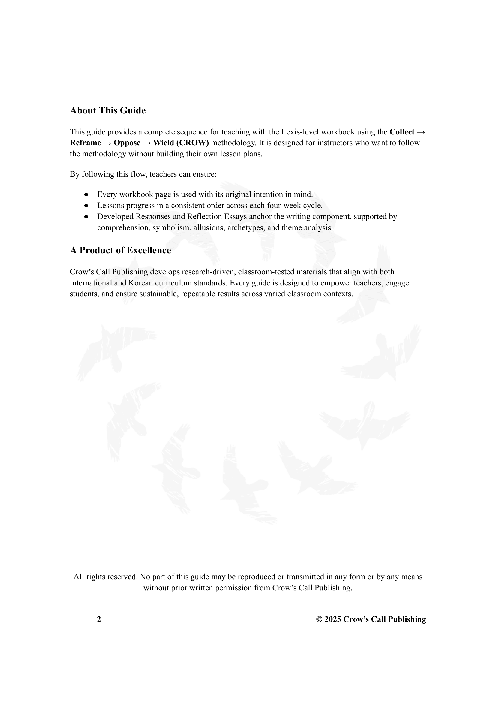 About the CROW Framework