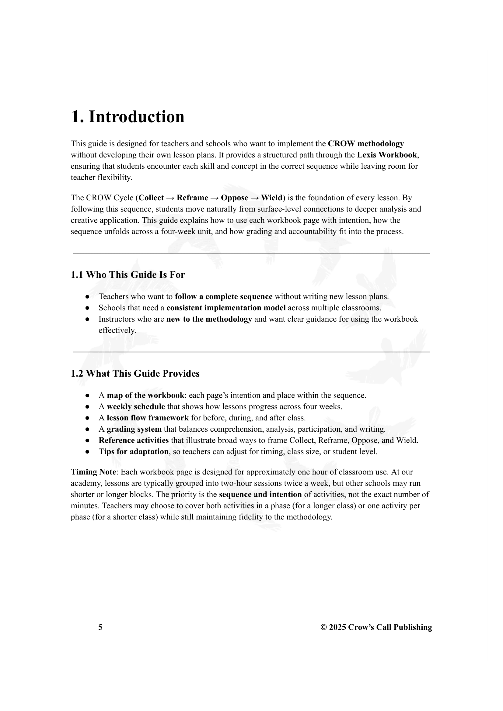 Introduction to CROW