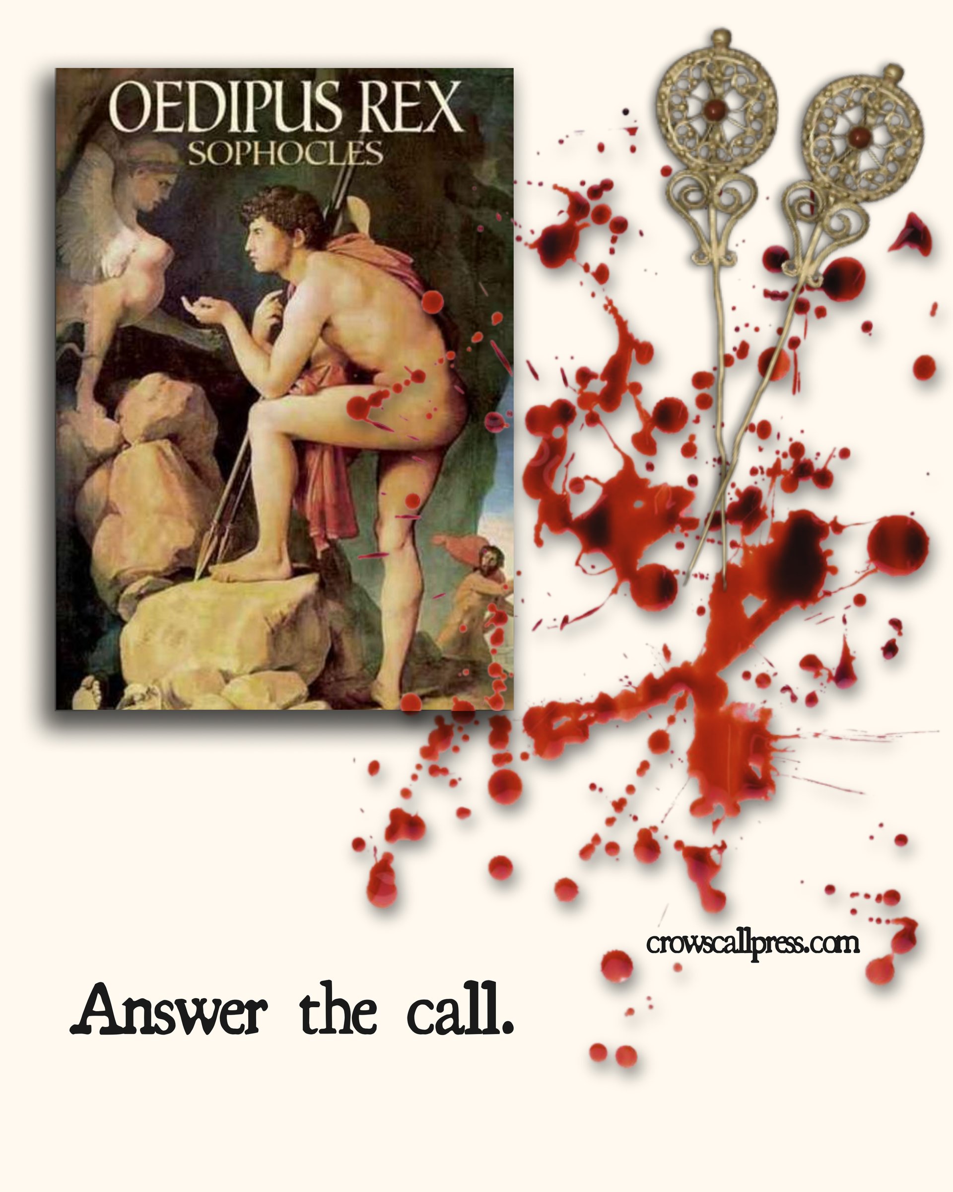 Promotional graphic for Oedipus Rex