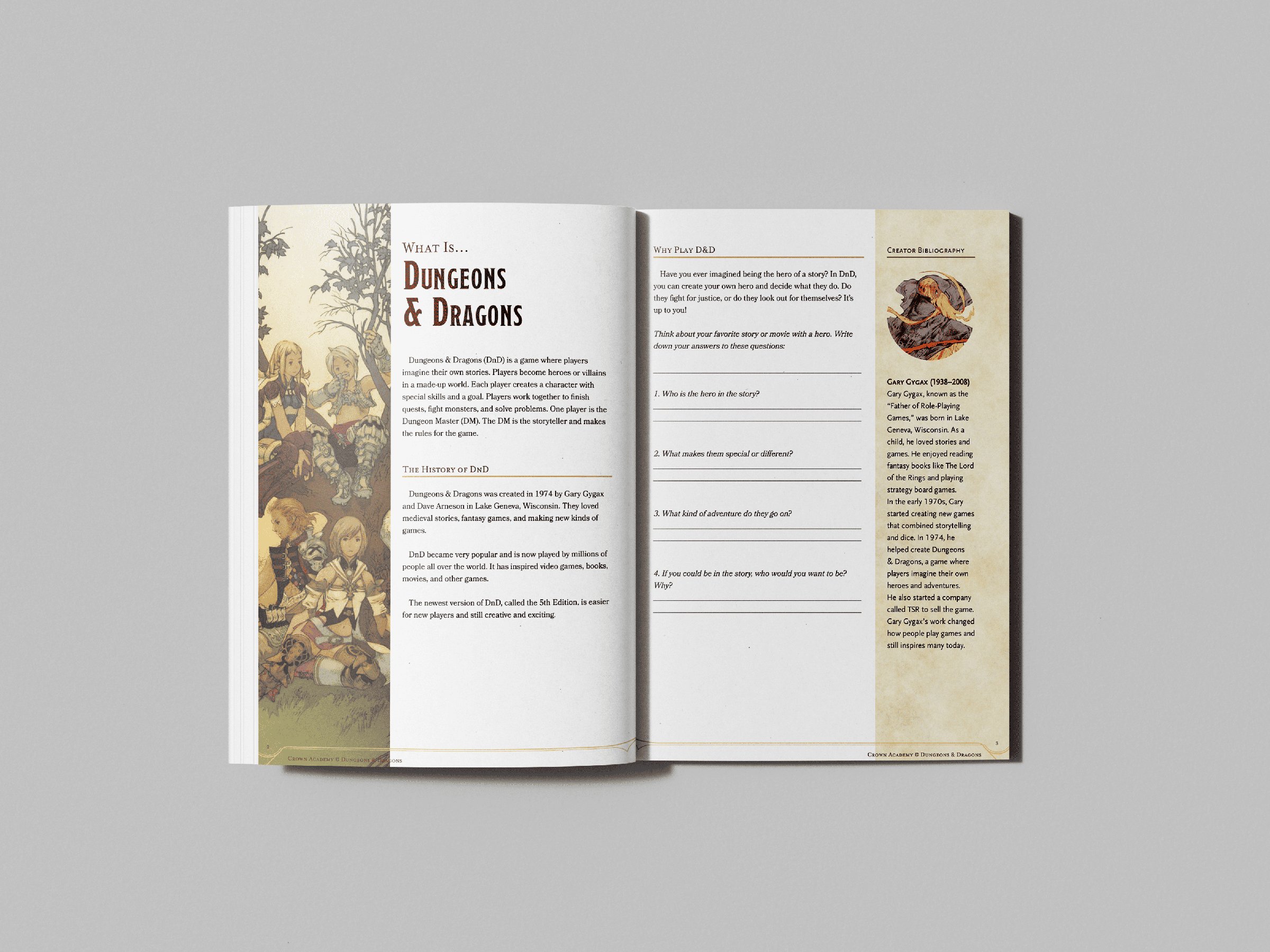 What is Dungeons and Dragons, module introduction page