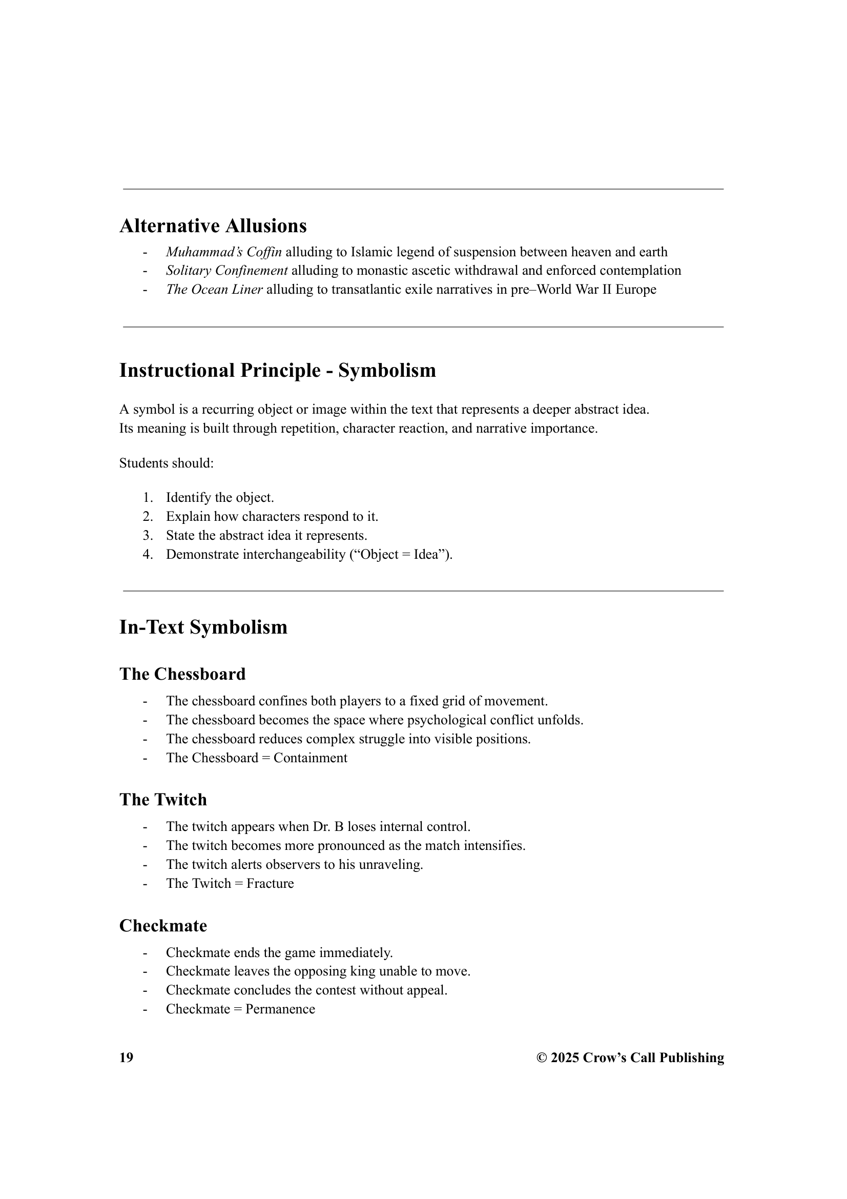 Allusions and Symbolism workbook page 2
